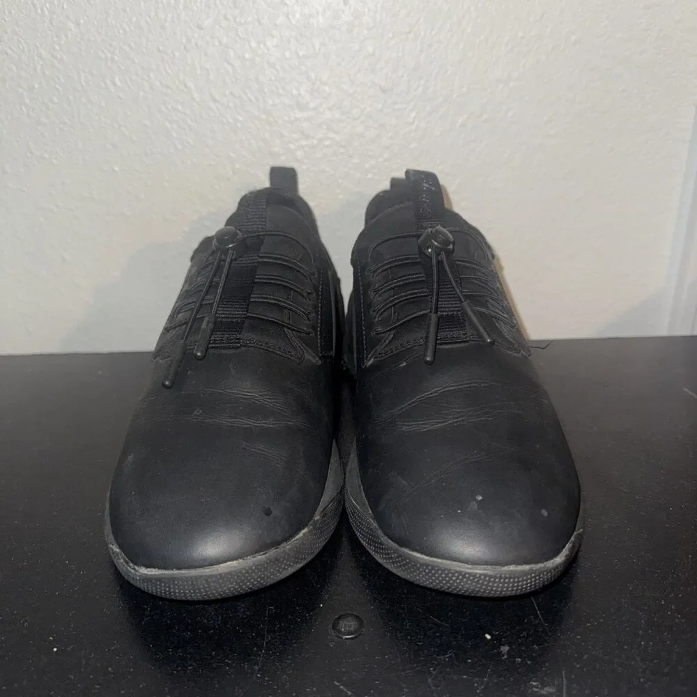 CLOVE CL007 Black Vegan Leather Sneakers Size W9 M7.5